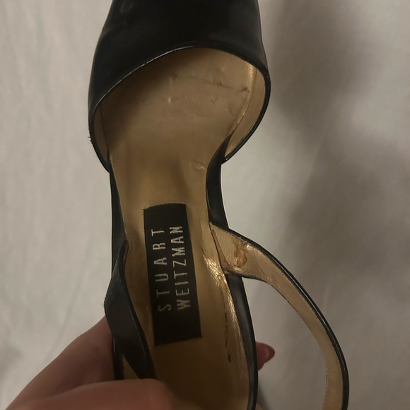 Stuart Weitzman Black Heels with Pointed Toe - Picture 9 of 12